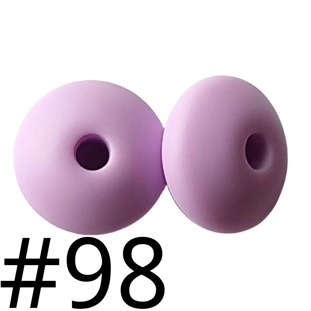 Silicone Lentil Beads Spacers 12mm