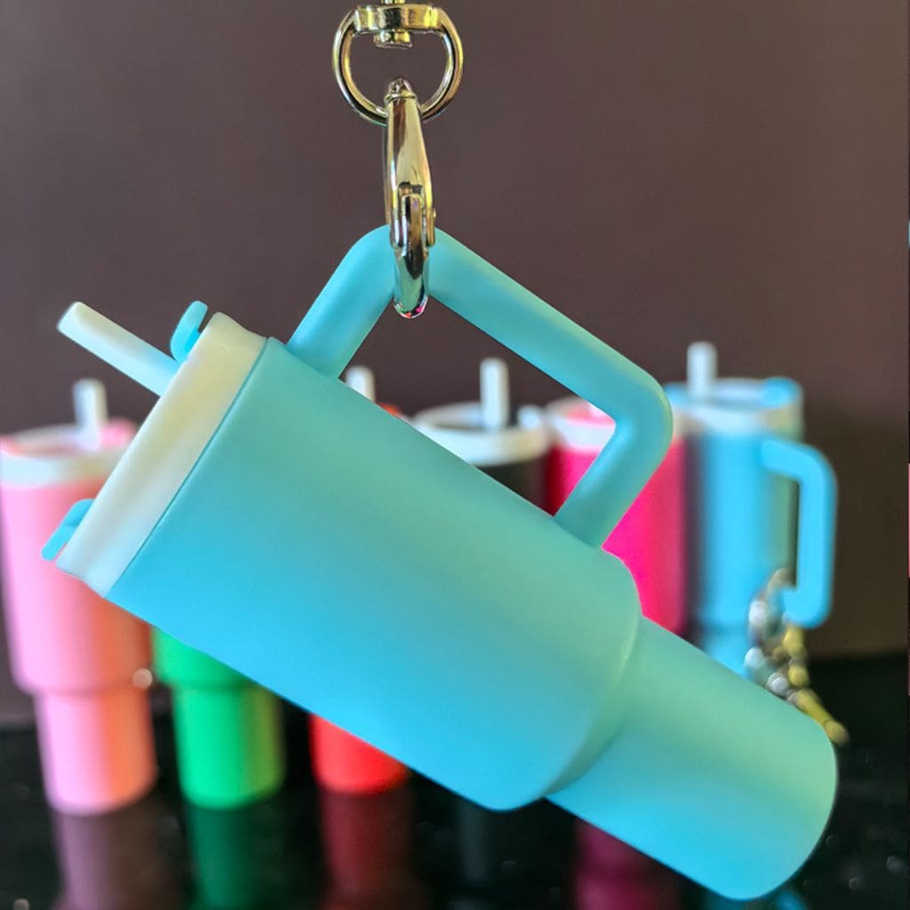 Tumbler Keychain Chapstick Holder, Mini Tumbler Chapstick Holder, Size 1053cm