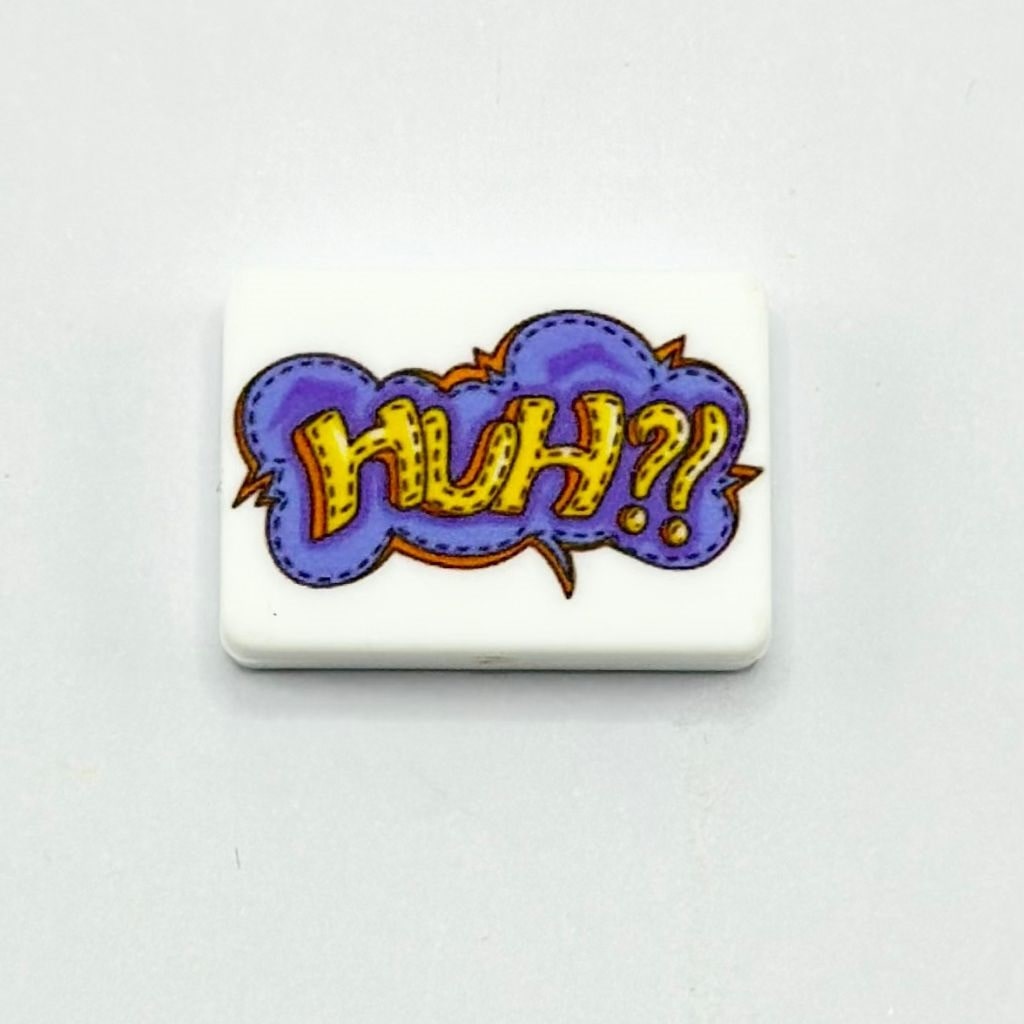 Fun and Surprising HUH?! Confusion and Surprise Expression, Silicone Focal Beads