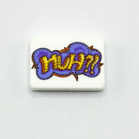 Fun and Surprising HUH?! Confusion and Surprise Expression, Silicone Focal Beads