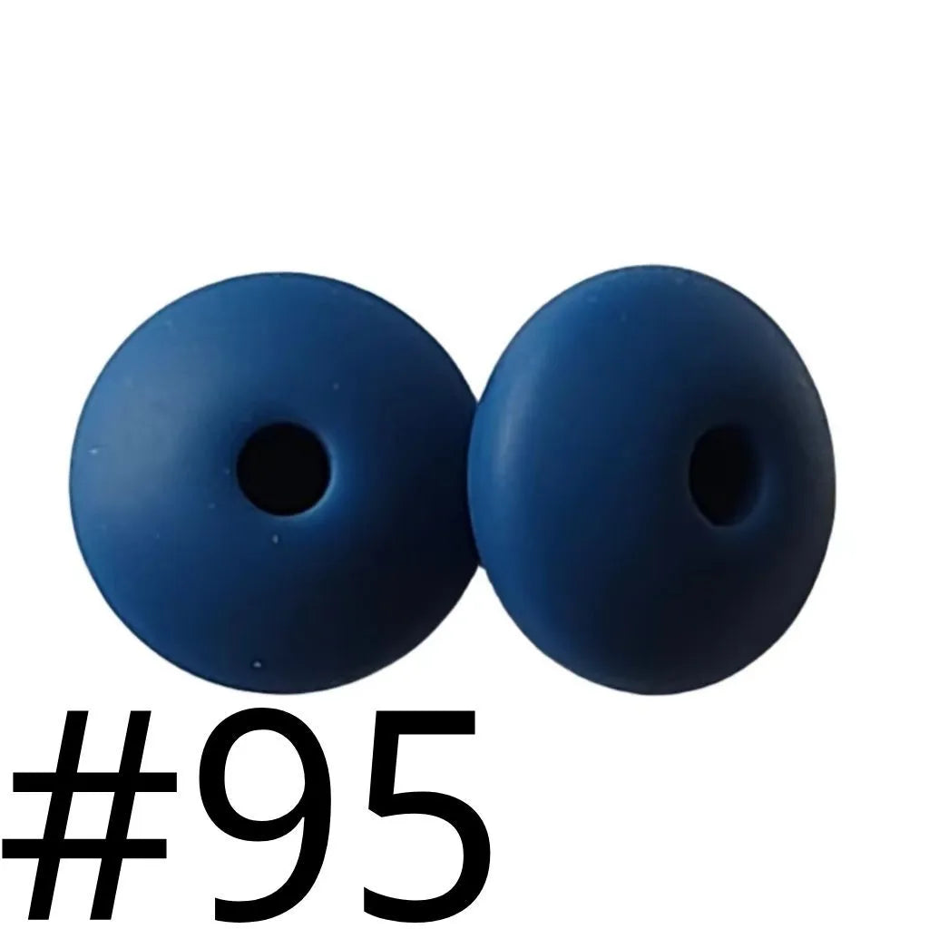 Silicone Lentil Beads Spacers 12mm