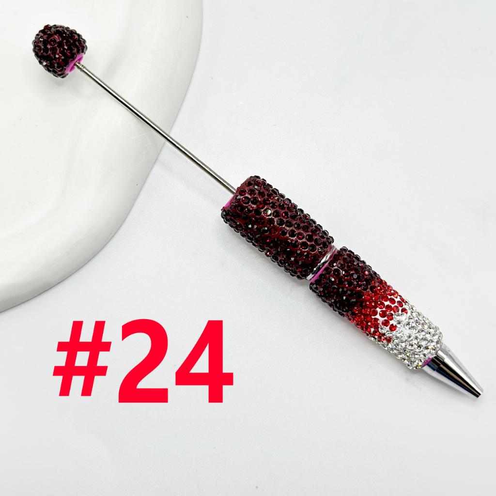 Beadable Rhinestones Pen, Bling Bling Style Fancy Beaded Pens