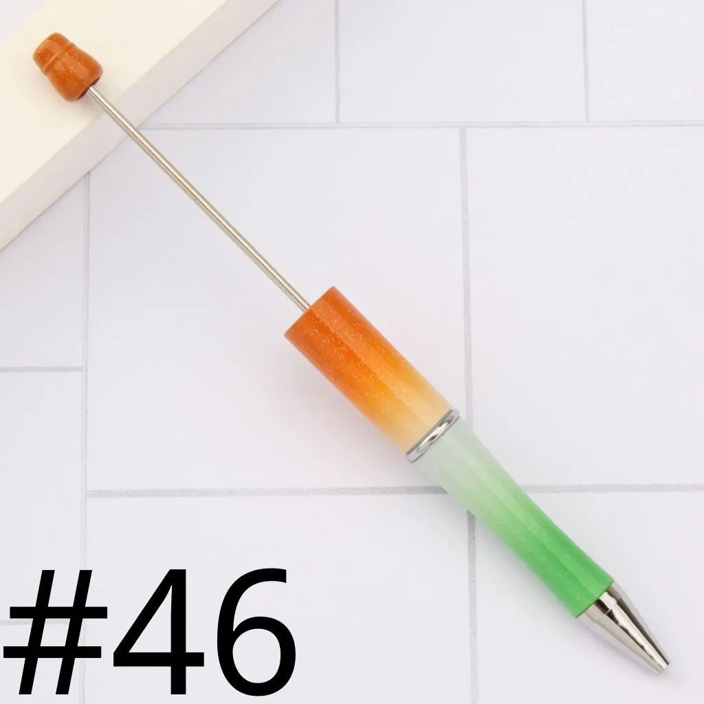Plastic Beadable Pens | Beaded Pens in Solid, Ombre Gradient and Neon Colors, READ THE DESCRIPTION