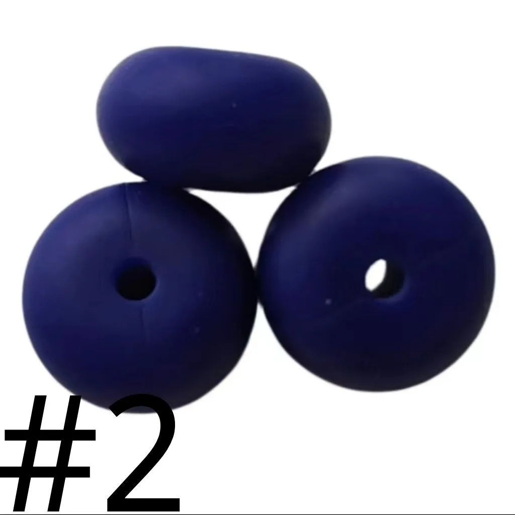 Silicone Wheel Beads  14mm