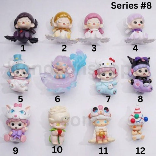 Cute Pop Mar Gift for Yo Pop-up Greeting Car Series Blind Box Figures Jewelry Accessories (No Hole)