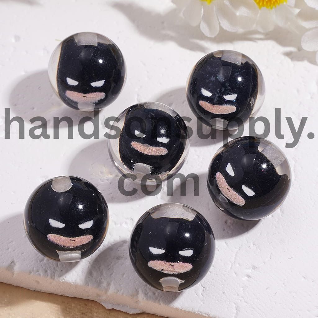 Classic Strong Character Figure Embedded Inside Acrylic Bracelet Beads for Bracelets 16MM