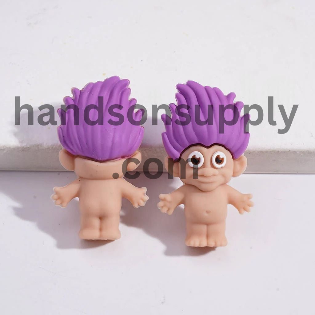 3D Magic Hair Elf Series in Various Colors Silicone Focal Beads