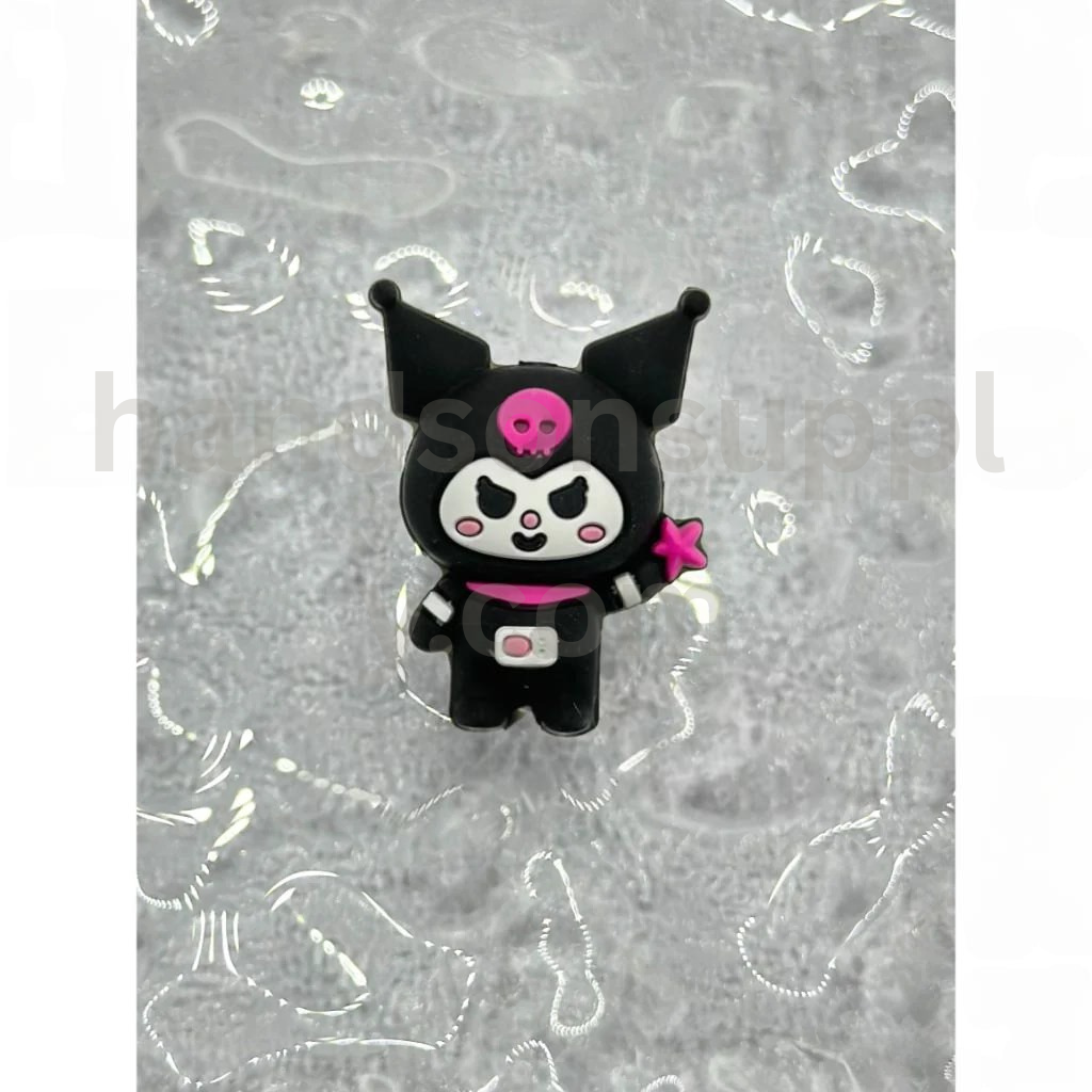3D Kuromi Character Inspired Little Cute Cartoon Design Silicone Focal Beads