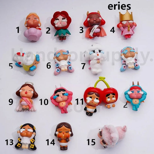 Cute Crybab Crying for Lov Series Pop Mar Blind Box Figures Jewelry Accessories (No Hole)