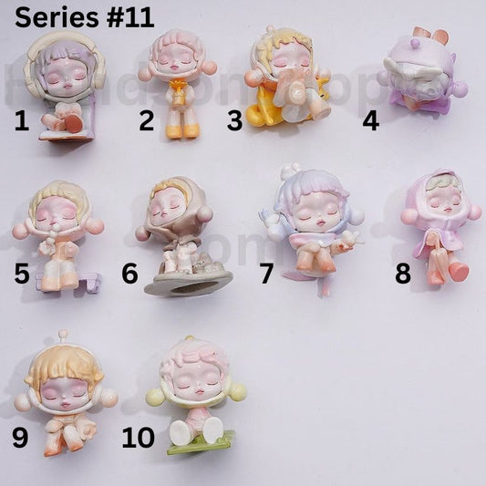 Cute Temperatur Series Pop Mar Skullpand Blind Box Figures Jewelry Accessories (No Hole)
