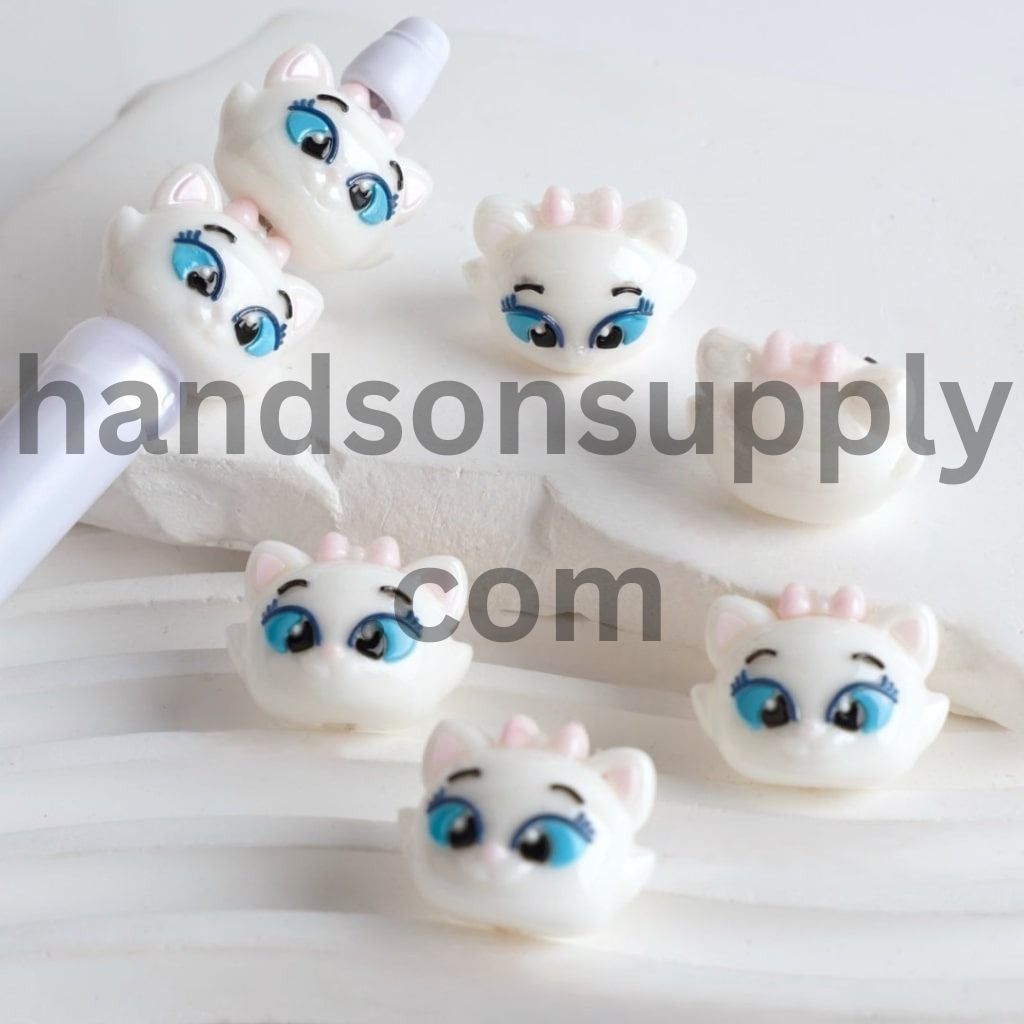 Adorable Mini Cute Magic Cartoon Girl and Boy Storyland Mouse Mari Cat Acrylic Beads Random Mix