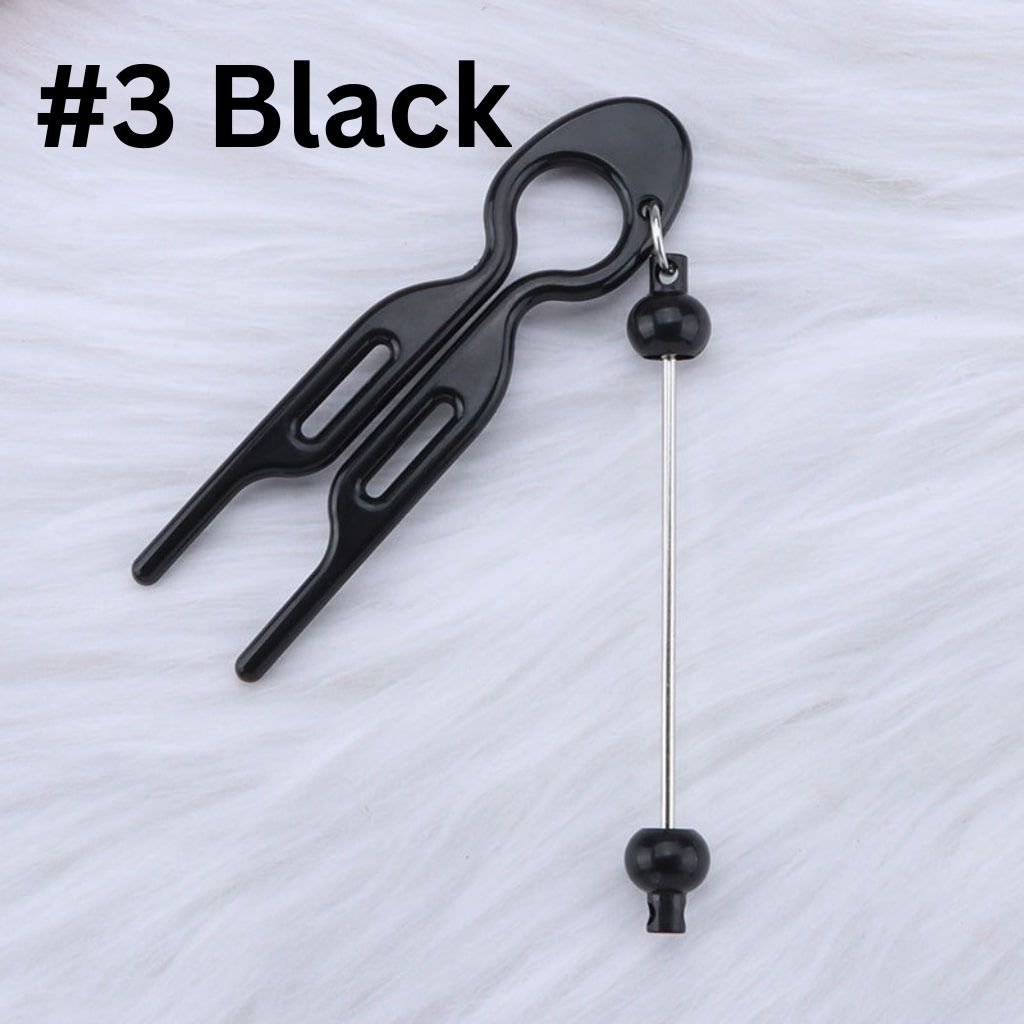 U Shape Updo Comb Hair Accessories with DIY Beadable Bar Hair Clip Hairpin Hair Artifact in Solid Color