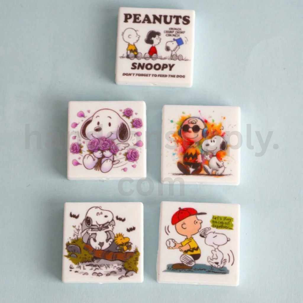 Charlie Brow Peanu Snoop Series Silicone Focal Beads, Random Mix