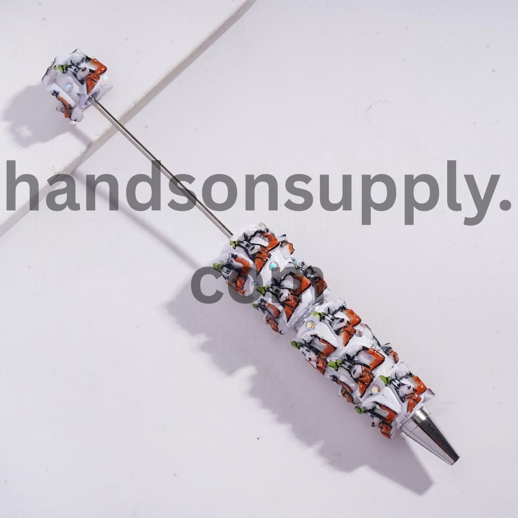 Classic Animation Family & Animal Character Series with AB Rhinestones Beadable Clay Pens