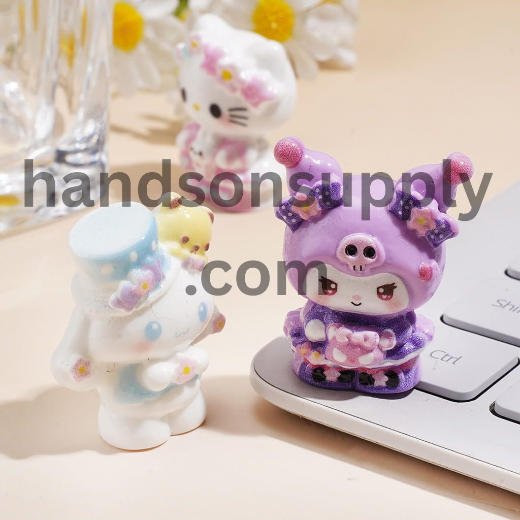 Acrylic Beads Adorable Character Series, Assorted Style, Random Mix