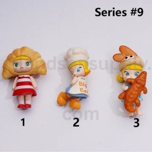 Cute Moll Bread Hea Series Pop Mar Blind Box Figures Jewelry Accessories (No Hole)