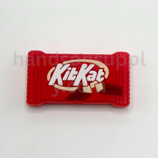 Kitkot Chocolate Biscuit Cookie with Candy Style Design Silicone Focal Beads