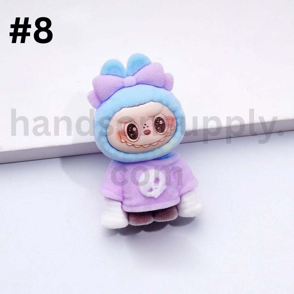 Fuzzy Labub Monster Pop Mar Design Pen Topper 45*28MM(Half Through Hole)