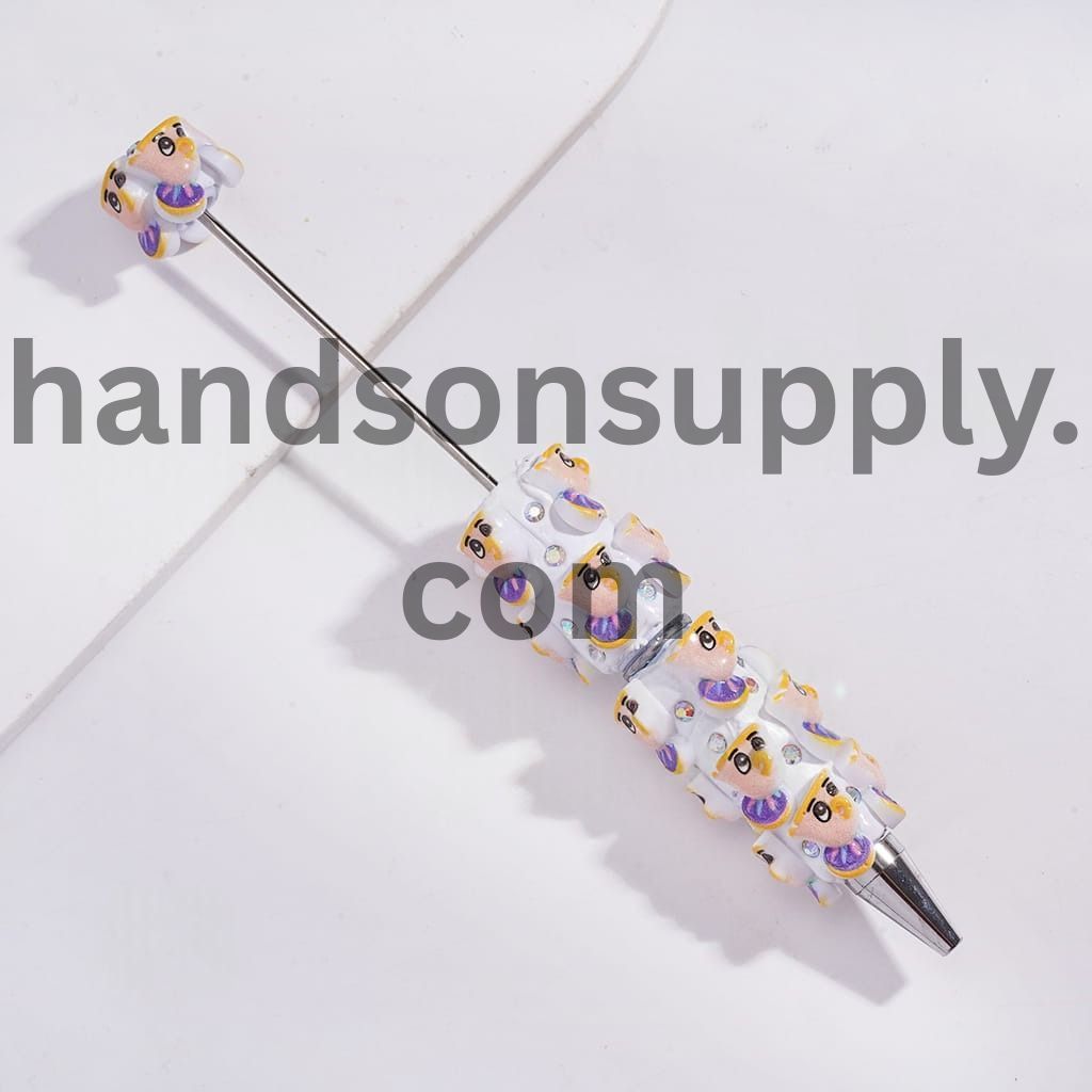 Princess & Wild Beast Character Design with AB Rhinestones Beadable Clay Pens
