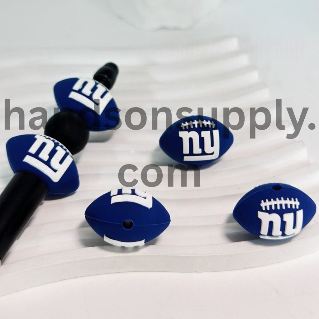 3D USA America Football Teams Silicone Focal Beads