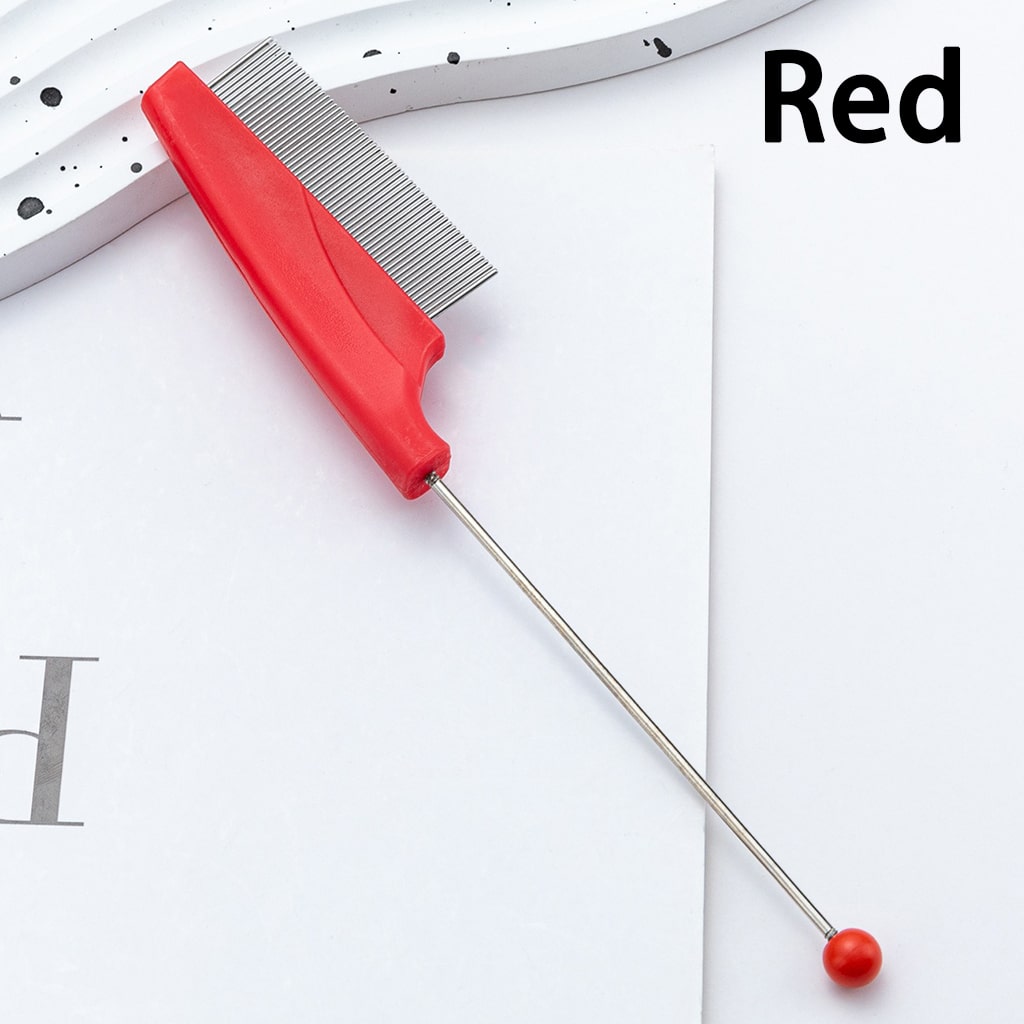 DIY Beadable Hair Comb for Pets Solid Color 168mm Randam mix