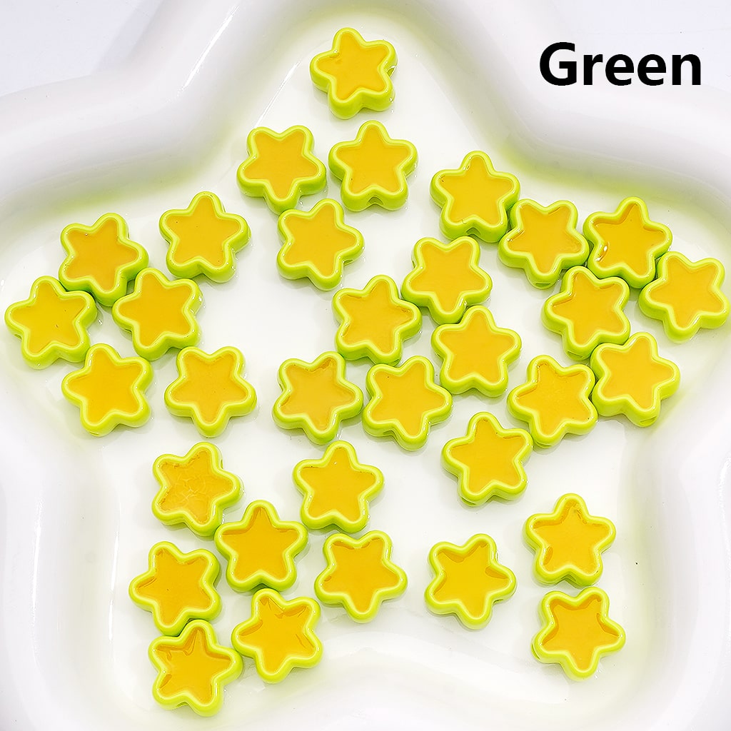 Luminous Acrylic Beads Mini Heart Shape13*12MM (Single Color is available for 500pcs(Whole Bag))]