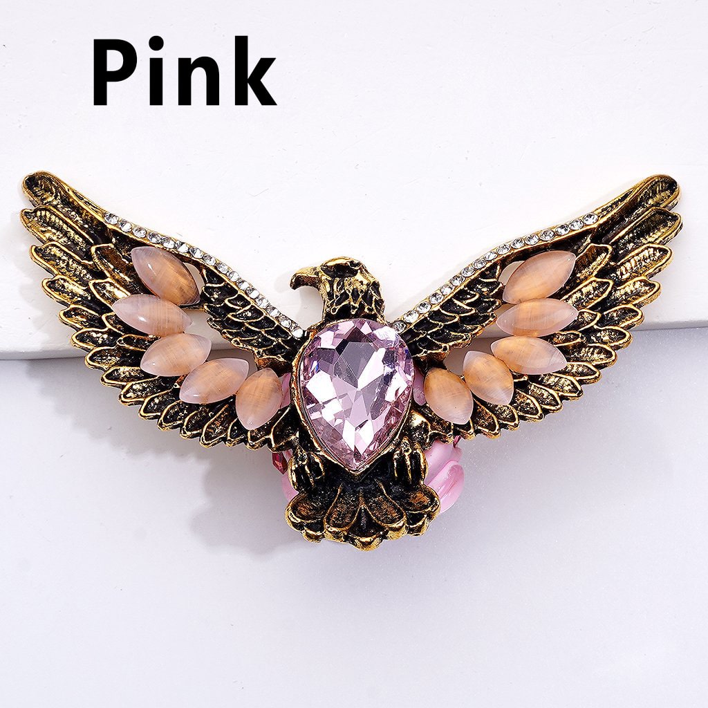 Large Water Drop Exquisite Fancy Gold Silver Alloy Eagle with Shiny Rhinestones White Pearls Cute Hearts Flowers Snowflakes Clay Beads, Around 80*50MM