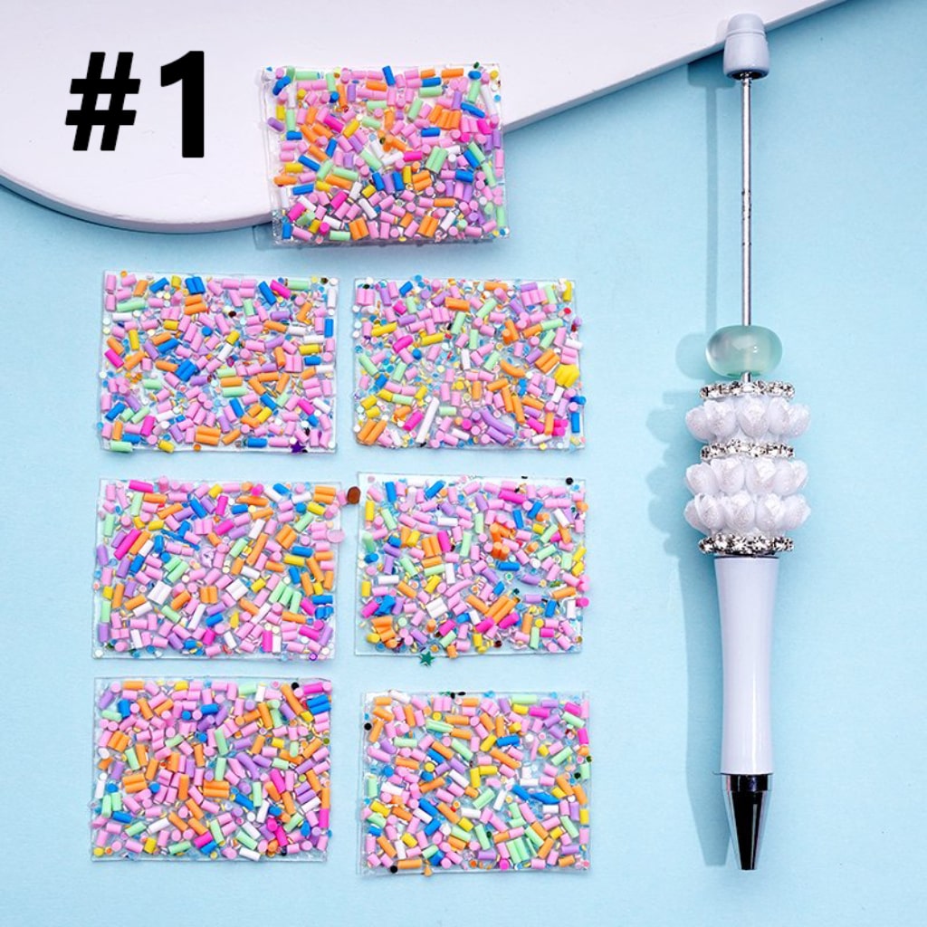 Wraps Tapes DIY Bling Bling with Colorful Mini Sticks for Pen, 78 Small Pieces in 1 Sheet, Please Read the Description