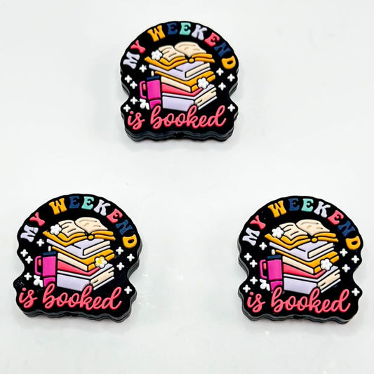 Booked Weekend Silicone Focal Beads