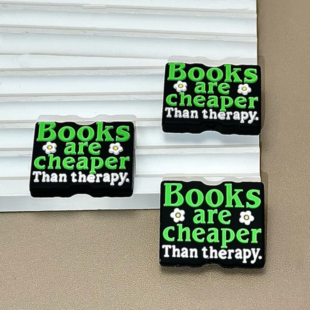 Books Silicone Focal Beads Are Cheaper Than Therapy