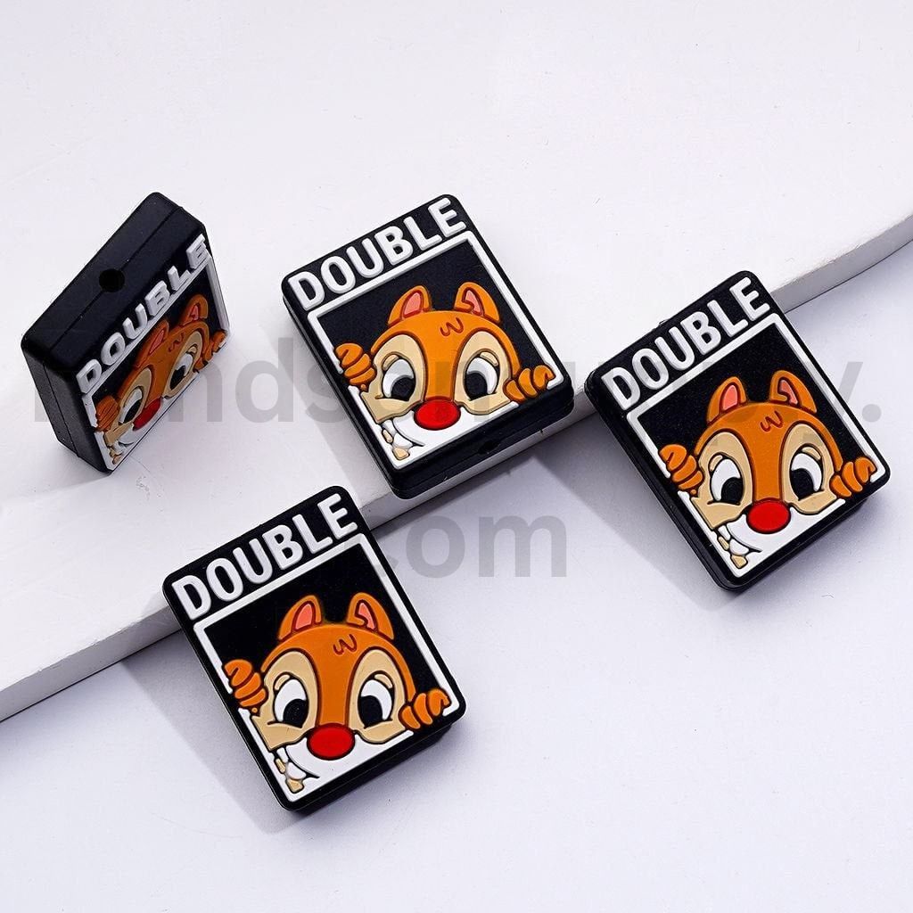 Chipmunks, Mickey, Woody & Buzz Toy Story Characters Cartoon Style Silicone Focal Beads