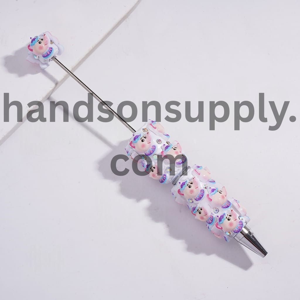 Princess & Wild Beast Character Design with AB Rhinestones Beadable Clay Pens