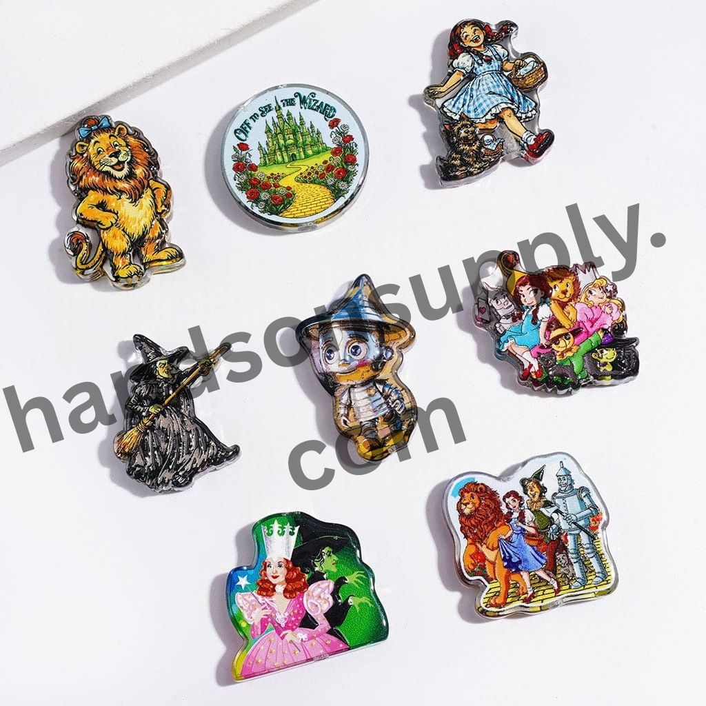 Classic Fairy Tale Magical Fantasy Adventure Series Semi-Clear Acrylic Beads, Random Mix
