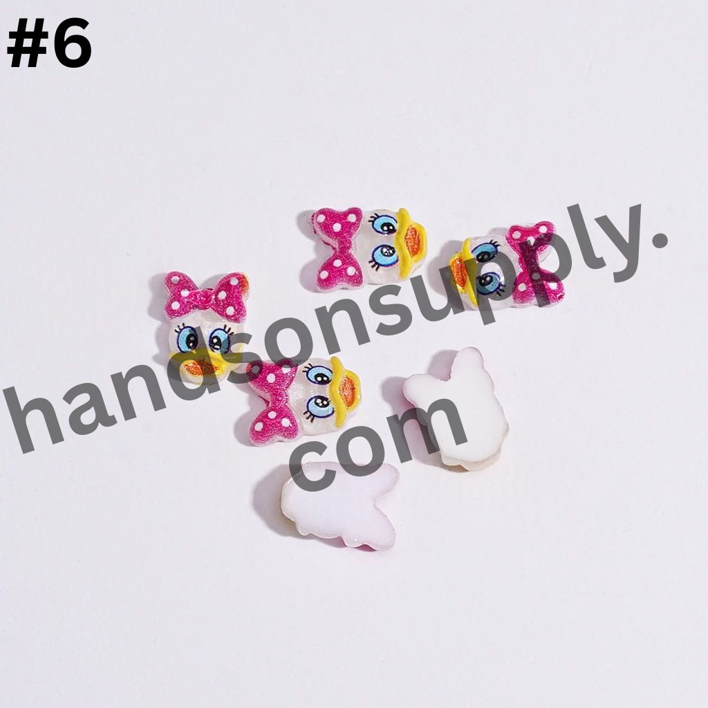 Playful Mini Cartoon Animal Character Charms for DIY Jewelry Accessories
