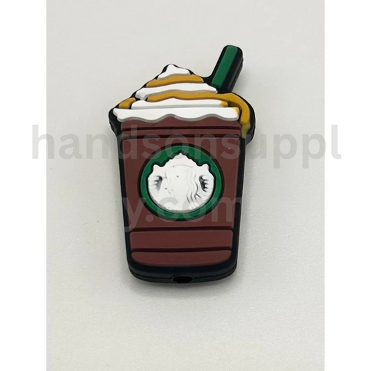 Coffee Smoothie Cup Design Drink Theme Silicone Focal Beads