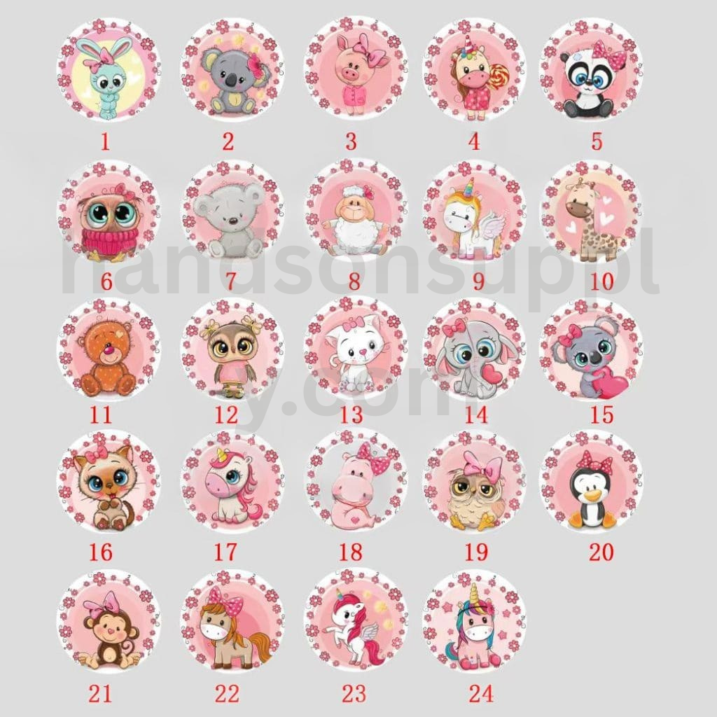 Adorable Pet Baby Animal Characters Silicone Focal Beads Random Mix