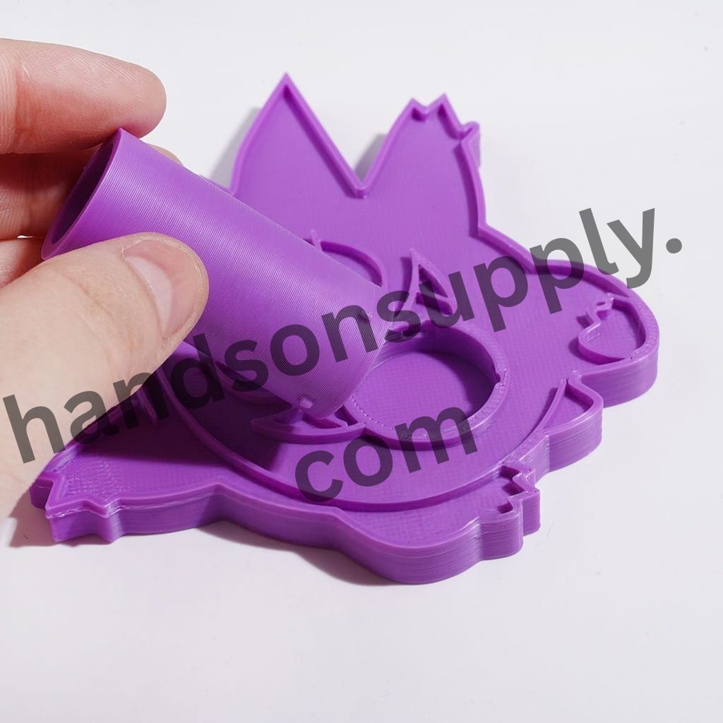 3D Printed Little Electric Monster Design PLA Pen Holder for Pens, Tweezers & Embroidery Needles, Single-Hole Desktop Stand, Multicolor Random Mix, (It Can Removable and Assembleable)