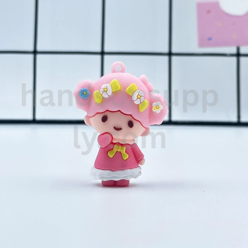Large 3D Character Charms for Keychains 32–55MM PVC Silicone Beads