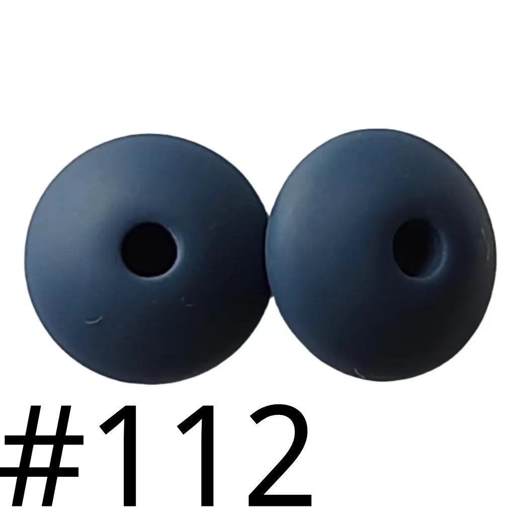 Silicone Lentil Beads 12mm
