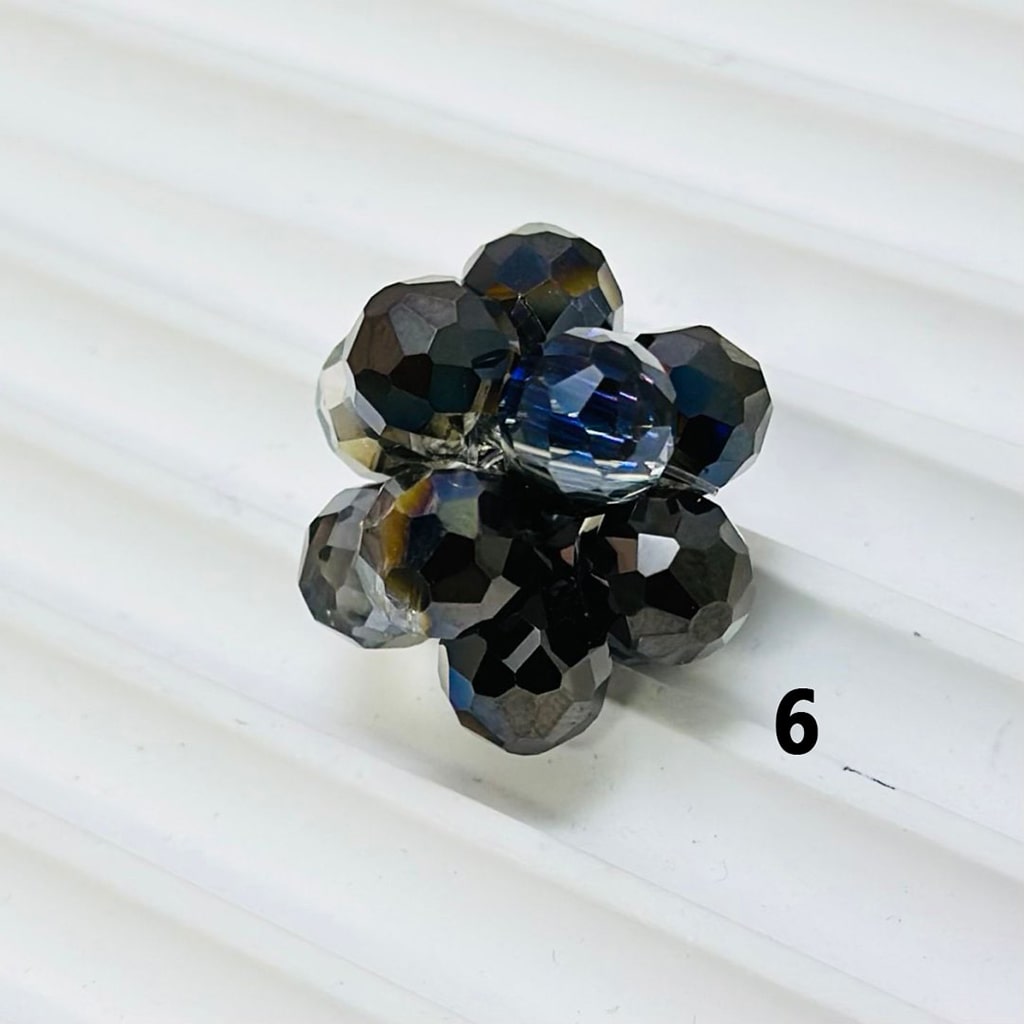 Colorful Water Drop Shape Bling Bling Rhinestones Knots Beads, Around 20MM
