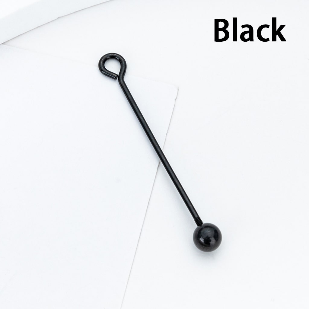 DIY Beadable Sterling Alloy Pearl Bead Detachable Spiral Needle  9-Pin Jewelry Accessories 48MM