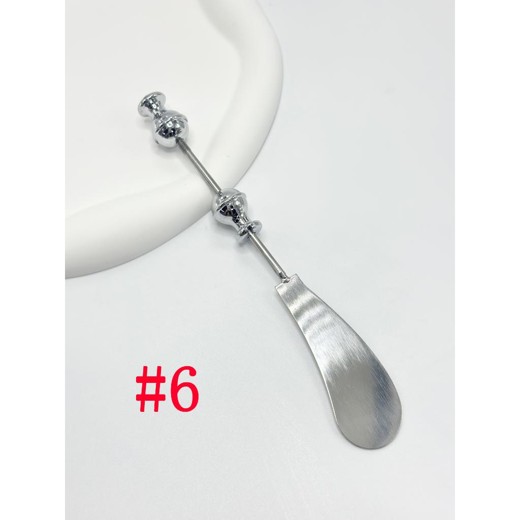 Beadable  Envelope Opener, Corkscrew Bottle Opener, Cheese Butter Knife, Dessert Spoon, Fork, Teaspoon, Grill Utensils