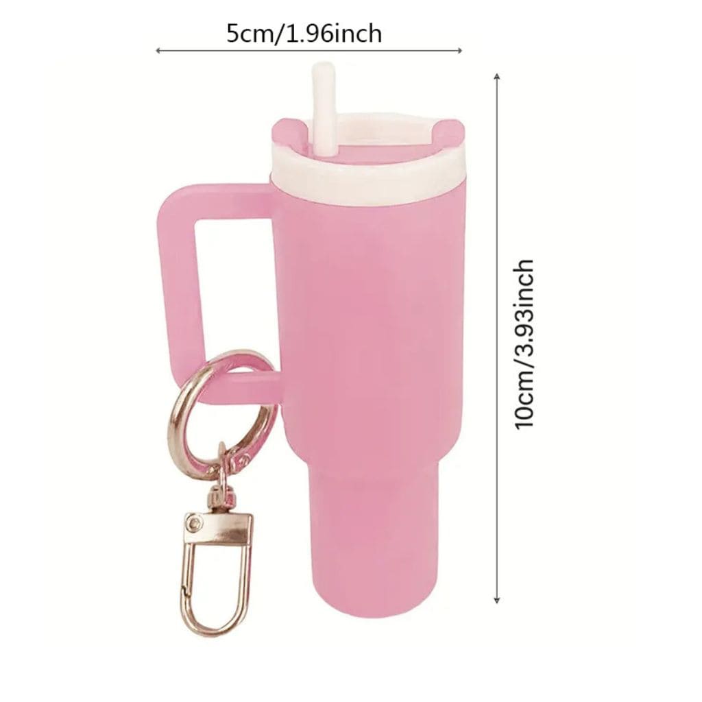 Tumbler Keychain Chapstick Holder, Mini Tumbler Chapstick Holder, Size 1053cm