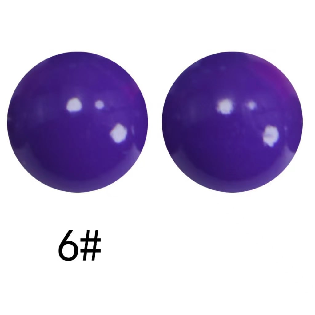 Opal Extra Glossy Silicone Beads, Solid Color, 15mm