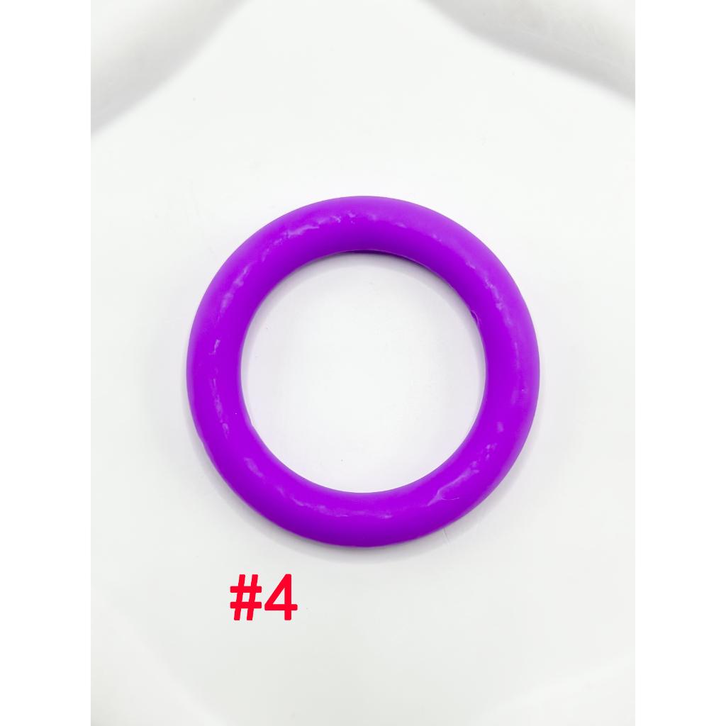 Ring Frame Bead Circle Soft Silicone  Car Hanger Charm Loop 65mm