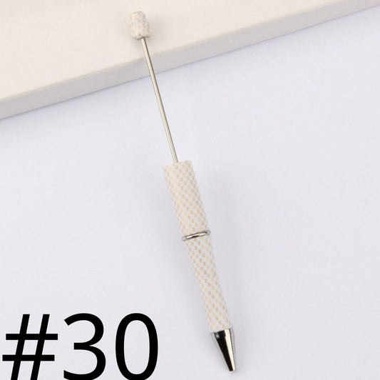 Polka Dots with Inspired White Printed Beadable Pens Number 30