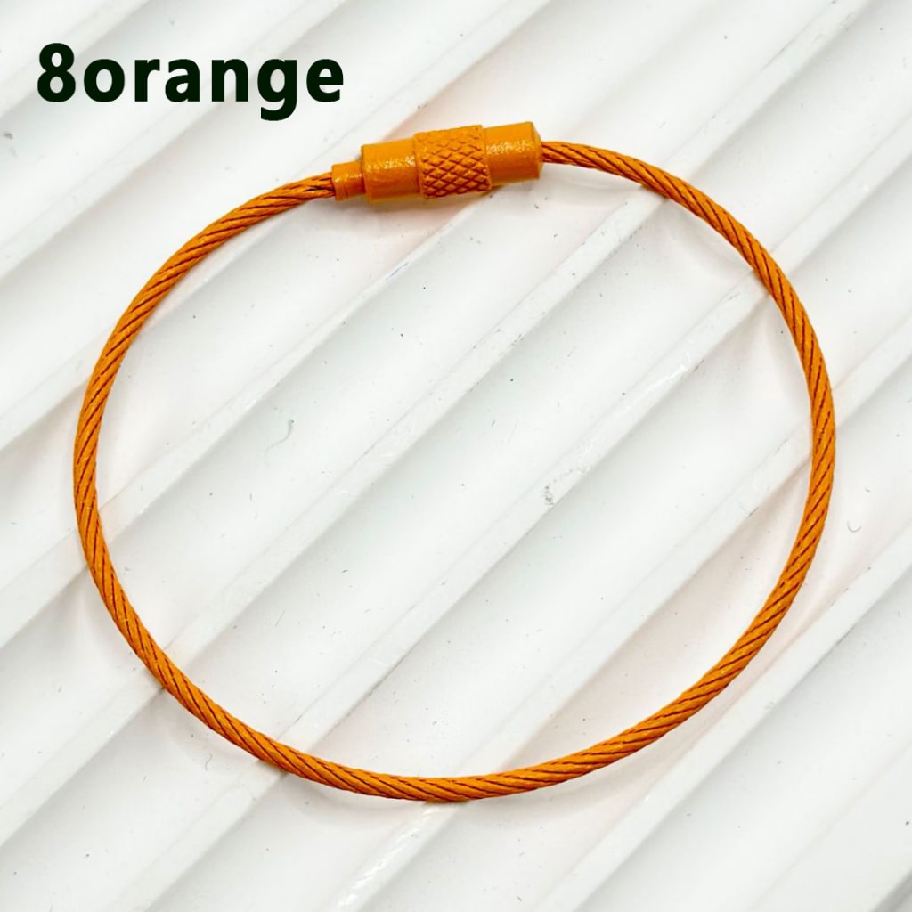 Beadable Metal Keychain Ring Loop in Solid Color, 1.5*150MM