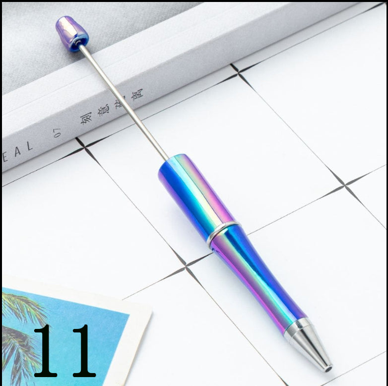 Beadable Pens with UV Coating - Beaded Pens UV Finish