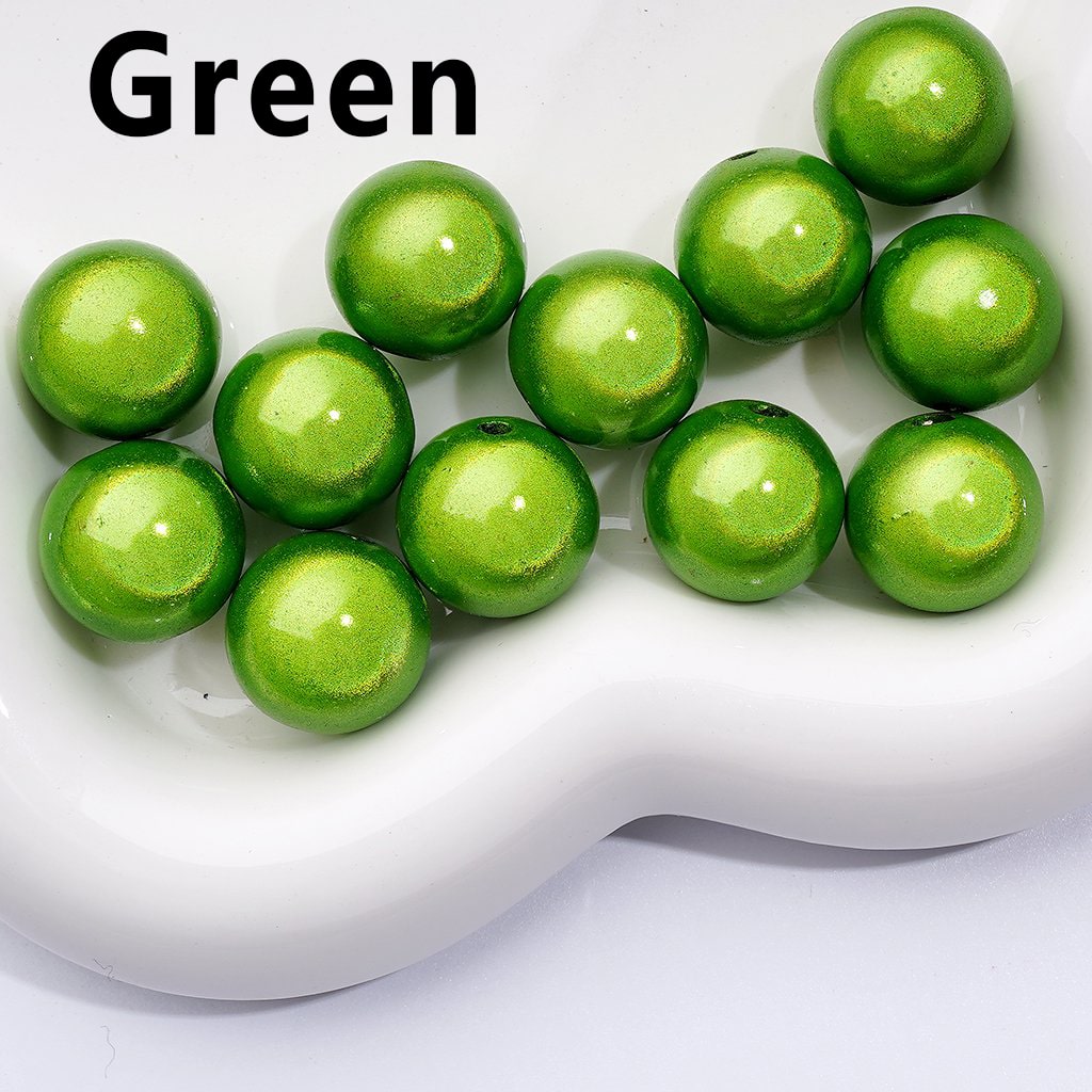 Glossy Multi-Color Shiny Round Acrylic Beads, 16MM