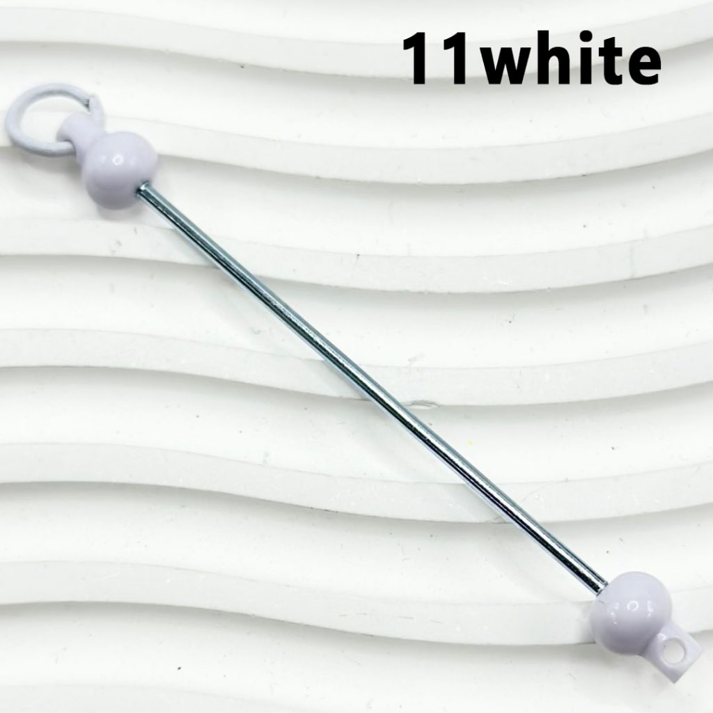 DIY Beadable Bars for Keychains and Accessories, Solid Colors, 90mm, Please Read the Description